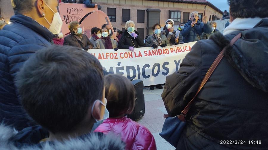 Manifestaci&oacute;n centro de salud